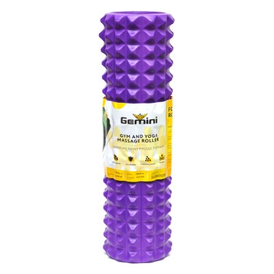 Ролер для йоги та пілатесу Gemini Grid Spine Roller Gemini Power G0012PUR